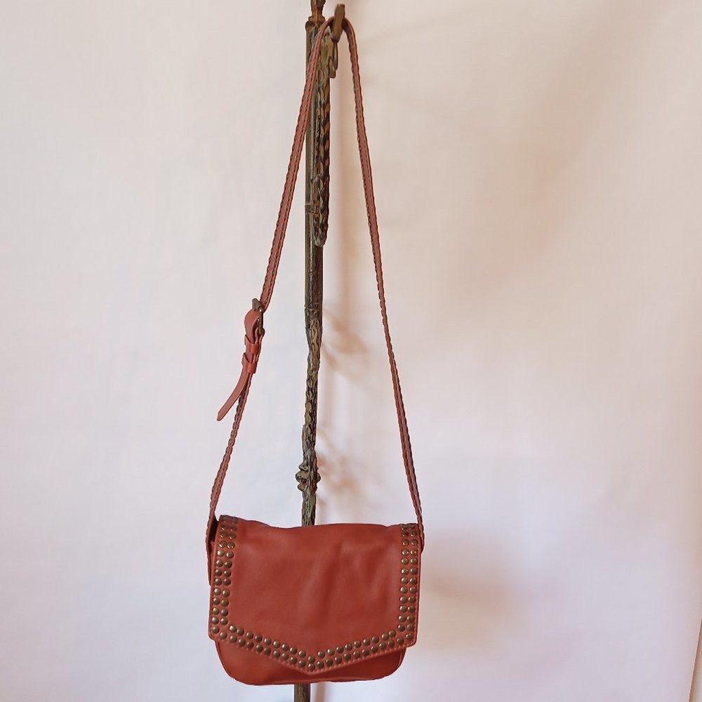 Treasure & Bond Leather Studded Crossbody
